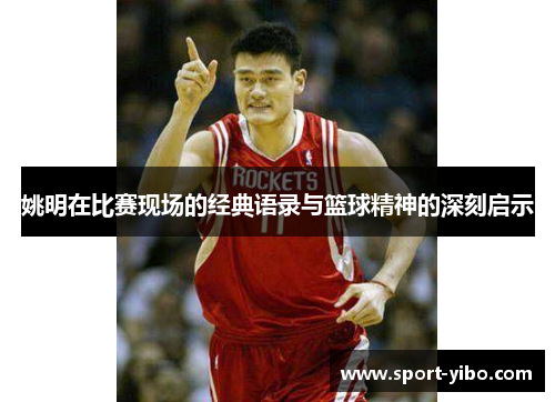 姚明在比赛现场的经典语录与篮球精神的深刻启示